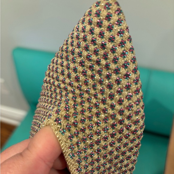 Rothy’s Multicolor Metallic Pointed Toe Ballet Flat 12W - Picture 4 of 4